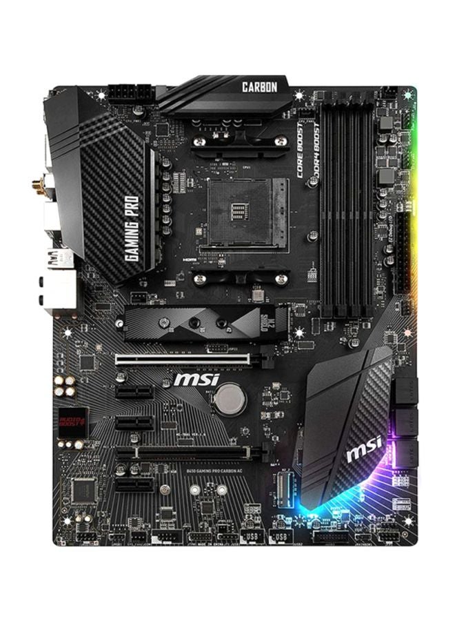 MSI - B450 Gaming Pro Carbon AC Motherboard Black - Image 1