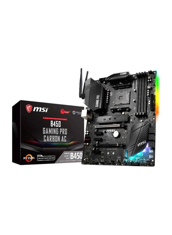 MSI - B450 Gaming Pro Carbon AC Motherboard Black - Image 1