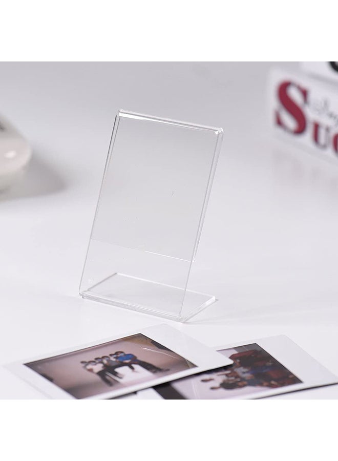 ANDOER - 3-Pack L-Shape Acrylic Photo Frame Mini Stand For Fujifilm Instax 8/8+/70/7s/90/25/26/50s/9/SP-1/SP-2 Film, 3 Inch Clear 9x5.4x3.3cm - Image 1