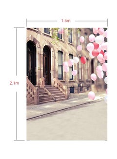 ANDOER Street Graffiti Photography Background Beige/Pink/Black  - Image 2
