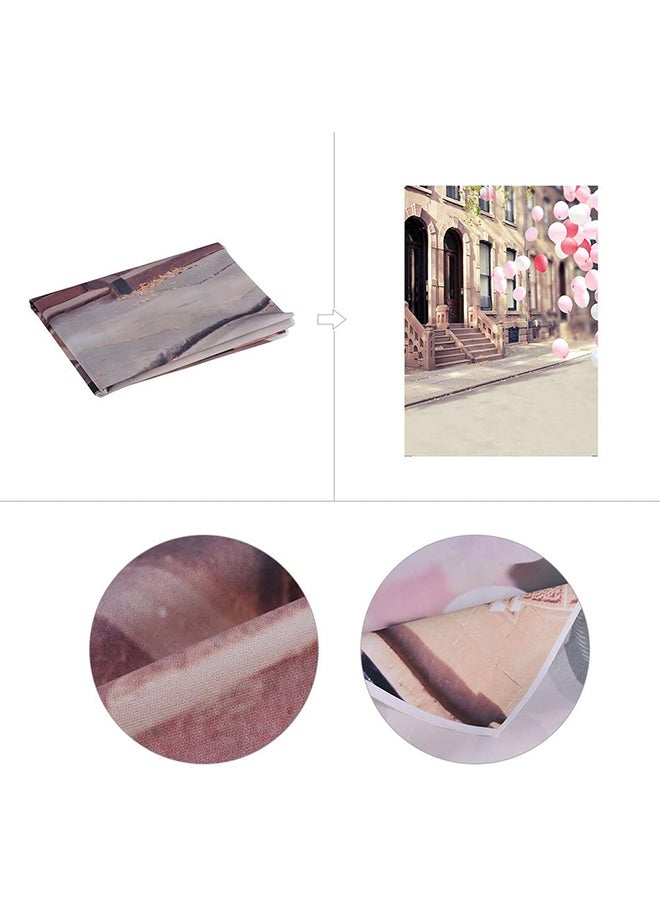 ANDOER Street Graffiti Photography Background Beige/Pink/Black - Image 5