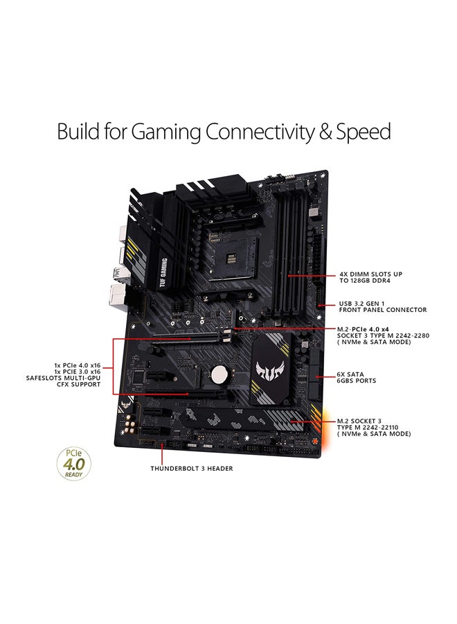 TUF GAMING B550-PLUS (AMD B550) AM4 ATX PCIe 4.0, dual M.2, 2.5 Gb Ethernet, SATA 6 Gbps, USB 3.2 Gen 2 Type-A and Type-C RGB 12x9.6inch Black/Grey - v1617448404/N38943651A_6