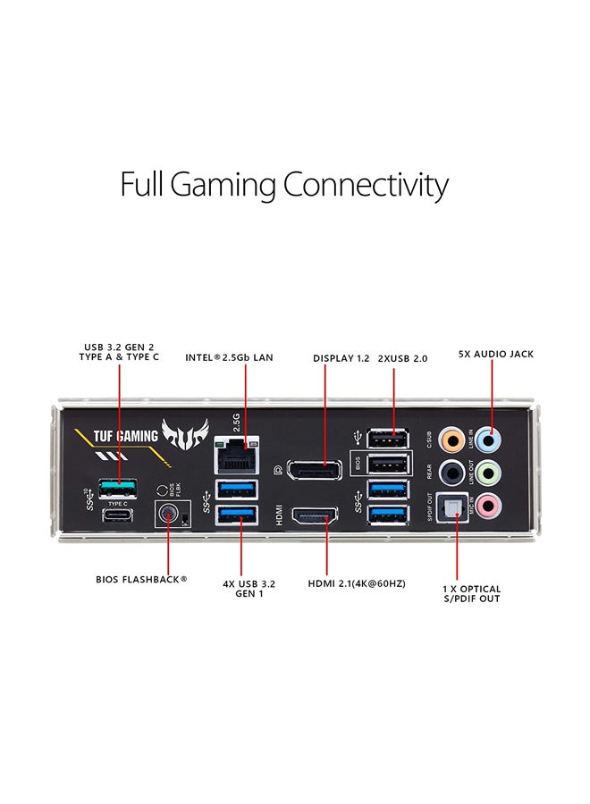 TUF GAMING B550-PLUS (AMD B550) AM4 ATX PCIe 4.0, dual M.2, 2.5 Gb Ethernet, SATA 6 Gbps, USB 3.2 Gen 2 Type-A and Type-C RGB 12x9.6inch Black/Grey - v1617448404/N38943651A_7