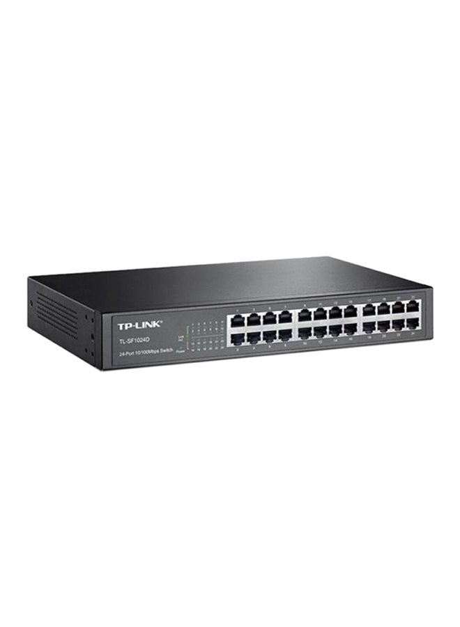 TP-LINK 24-Ports 10/100 Speed Network Switch Black  - Image 2