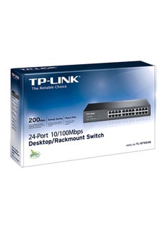 TP-LINK 24-Ports 10/100 Speed Network Switch Black  - Image 4