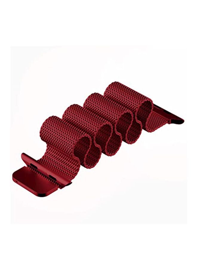 MARGOUN - Milanese Loop Band For Apple Watch 38/40mm Red - Image 1