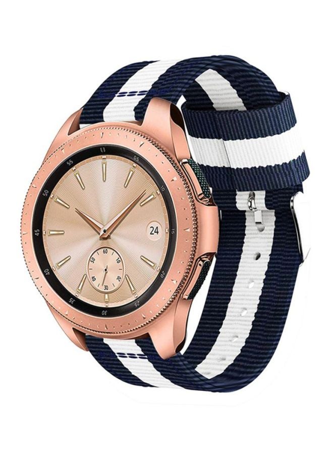 Voberry Replacement Strap For Samsung Galaxy Watch 42/40/44mm Blue/White - Image 3