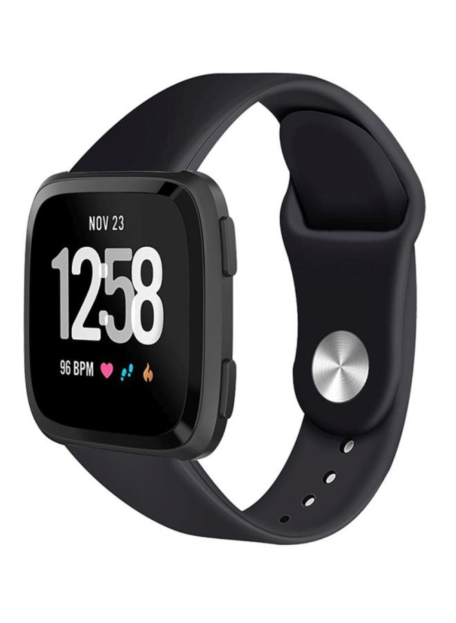 Voberry Replacment Band Strap For Fitbit Versa Black  - Image 2