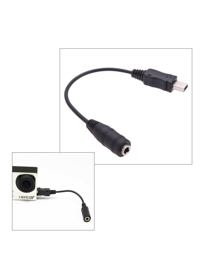 ANDOER Microphone Adapter Cable 3.5 mm Black/Silver  - Image 2