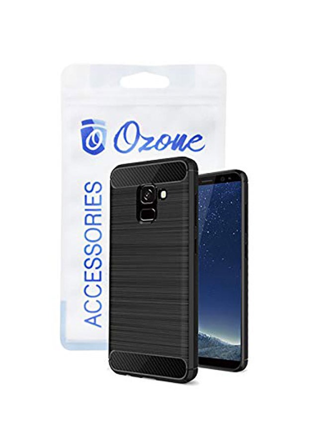 أوزون غطاء واقي من الكربون الناعم لهاتف سامسونج جلاكسي إيه 7 (2018) أسود - Image 4