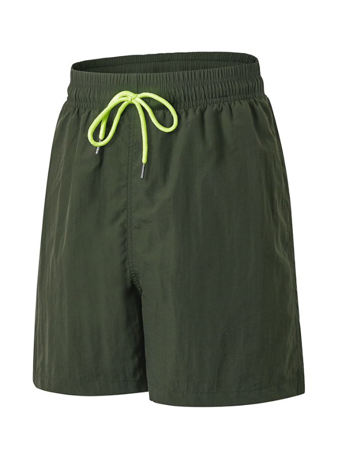 Breathable Fitness Quick Drying Shorts Green - Image 2