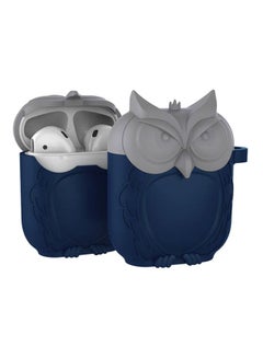 Owl Shape Earphone Case For Apple AirPods Deep Blue/Gray