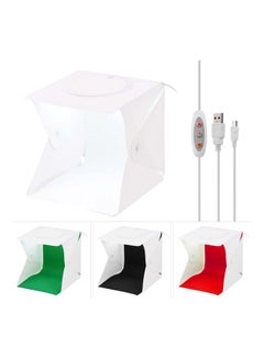 Foldable Tent Tabletop Photo Studio Softbox With 142-Piece  LED Lights 23x22x24cm White/Red/Green - v1617454074/N44634332A_2