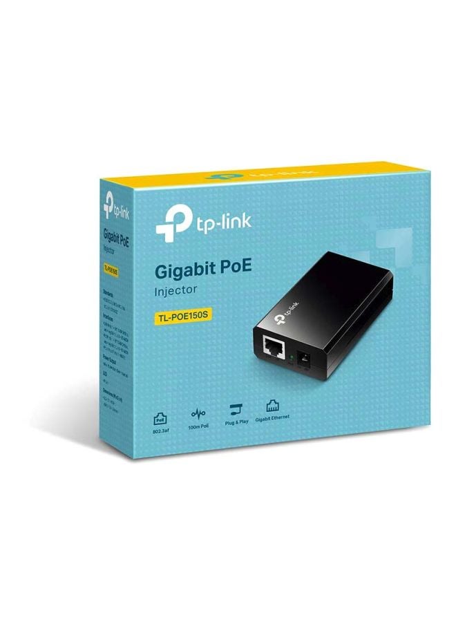 TP-LINK - PoE Injector 150 Mbps Black - Image 1
