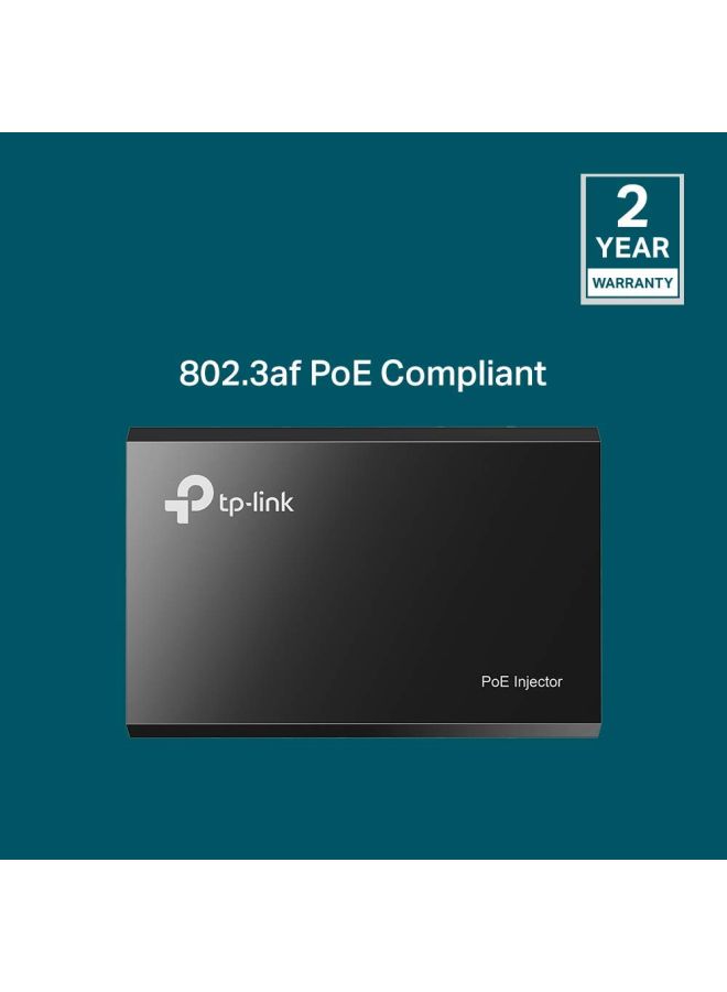 TP-LINK - PoE Injector 150 Mbps Black - Image 1