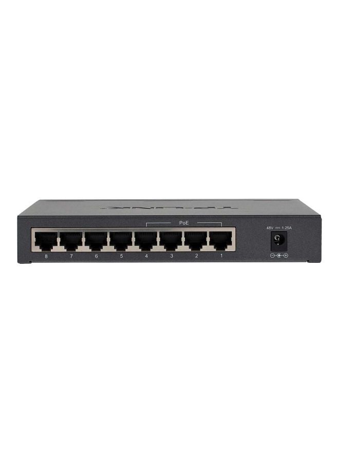 TP-LINK - 8 Port Gigabit Desktop Switch With 4 Port PoE 4 Mbps Black - Image 1