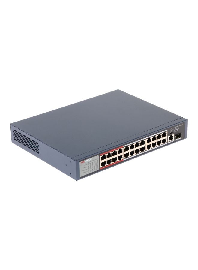 HIKVISION 24 Port Fast Ethernet Unmanaged POE Switch Blue - Image 2