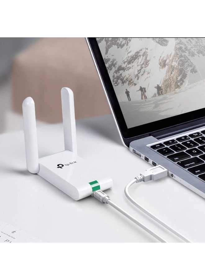 تي بي لينك - محول USB لاسلكي عالي الشدة أبيض - Image 1