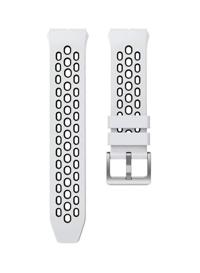 S-Color Silicone Replacement Band For Huawei Watch GT2e White/Black  - Image 3