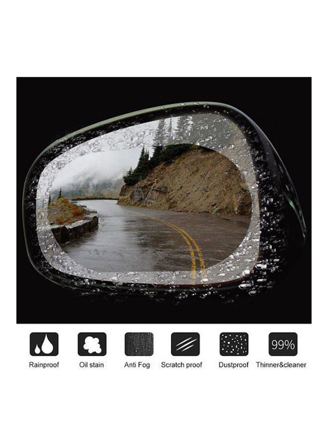 Generic Car Rearview Mirror Protective Film Anti Fog Window - 2 Pcs  - Image 1