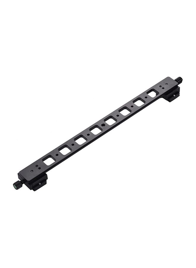 ANDOER PU-480 Extended Double QR Quick Release Plate Camera Bracket Track Slider For Tripod Ballhead Black  - Image 2