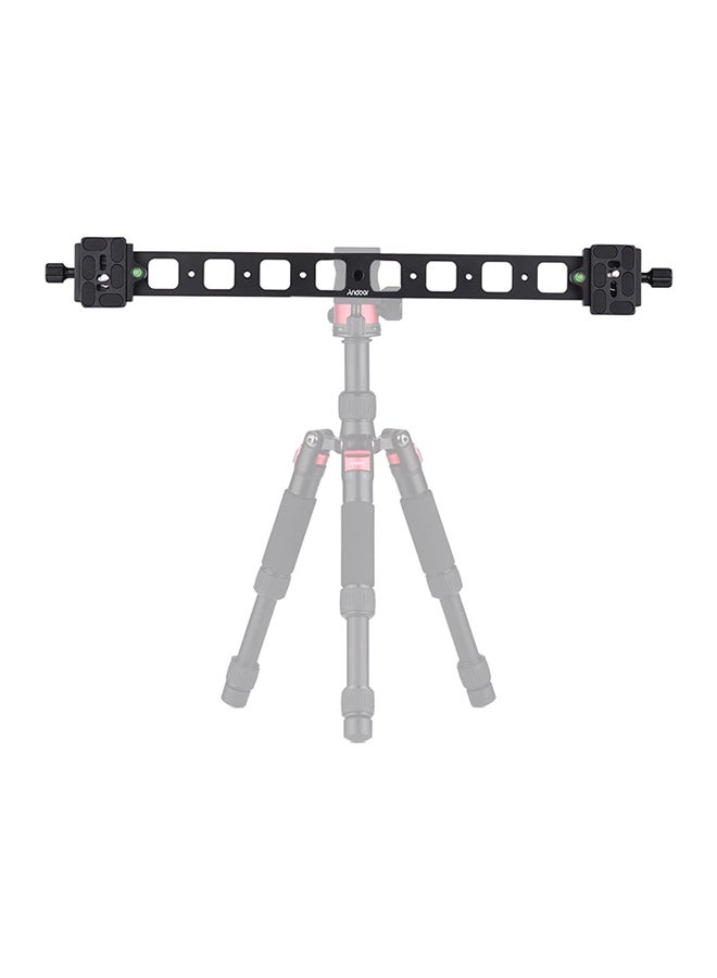 ANDOER PU-480 Extended Double QR Quick Release Plate Camera Bracket Track Slider For Tripod Ballhead Black  - Image 3