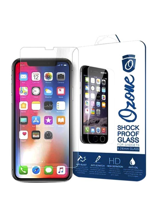 Ozone Tempered Glass Screen Protector For Apple iPhone X / iPhone Xs Clear Clear