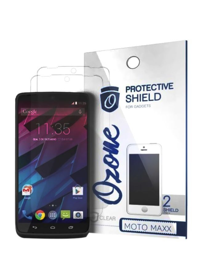 Ozone Crystal HD Screen Protector Scratch Guard For Moto Maxx Clear