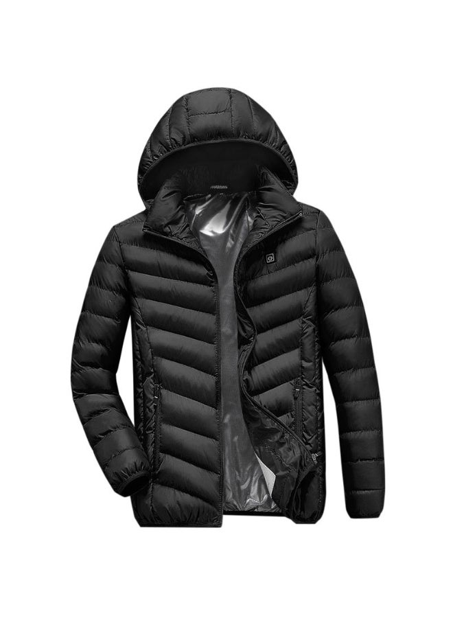 Electric USB Charging Heated Jacket Black