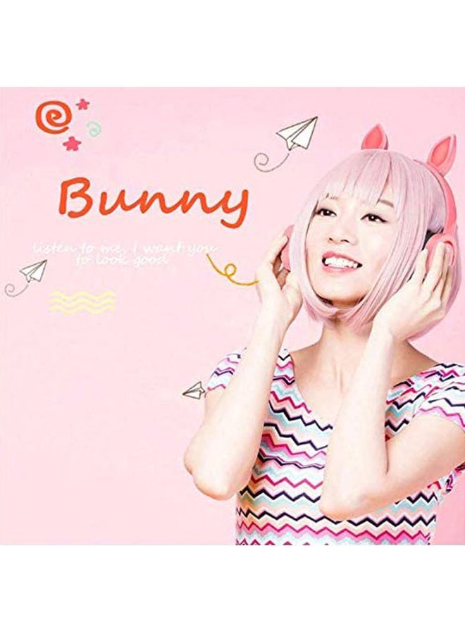 Beauenty Rabbit Ear Bluetooth Headphones Pink/Black  - Image 2