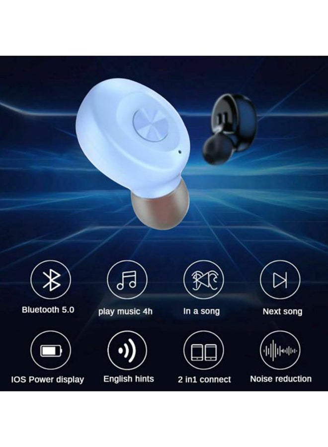 بيوينتي سماعة رأس لاسلكية تعمل بتقنية البلوتوث أزرق - Image 2