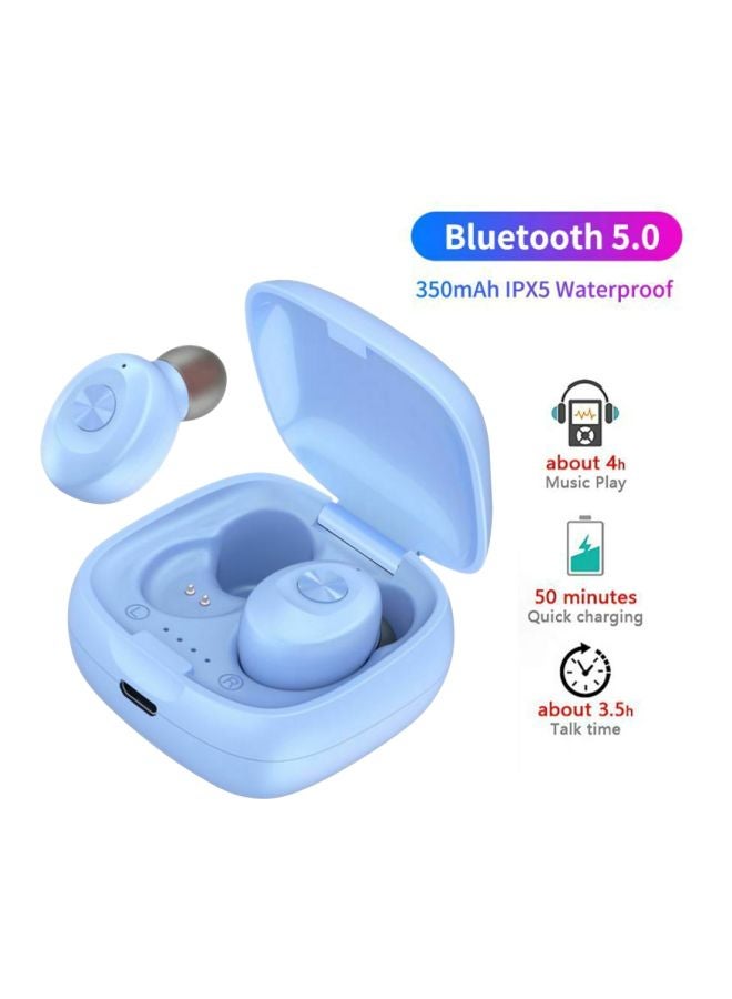 بيوينتي سماعة رأس لاسلكية تعمل بتقنية البلوتوث أزرق - Image 5