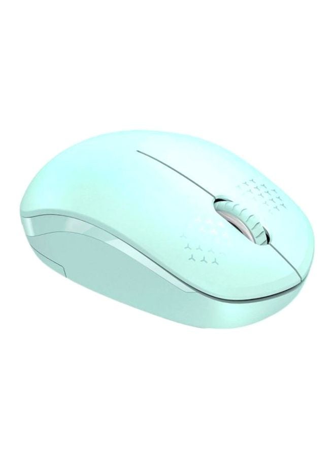 Beauenty Noiseless Wireless Mouse With USB Receiver Green - Image 1