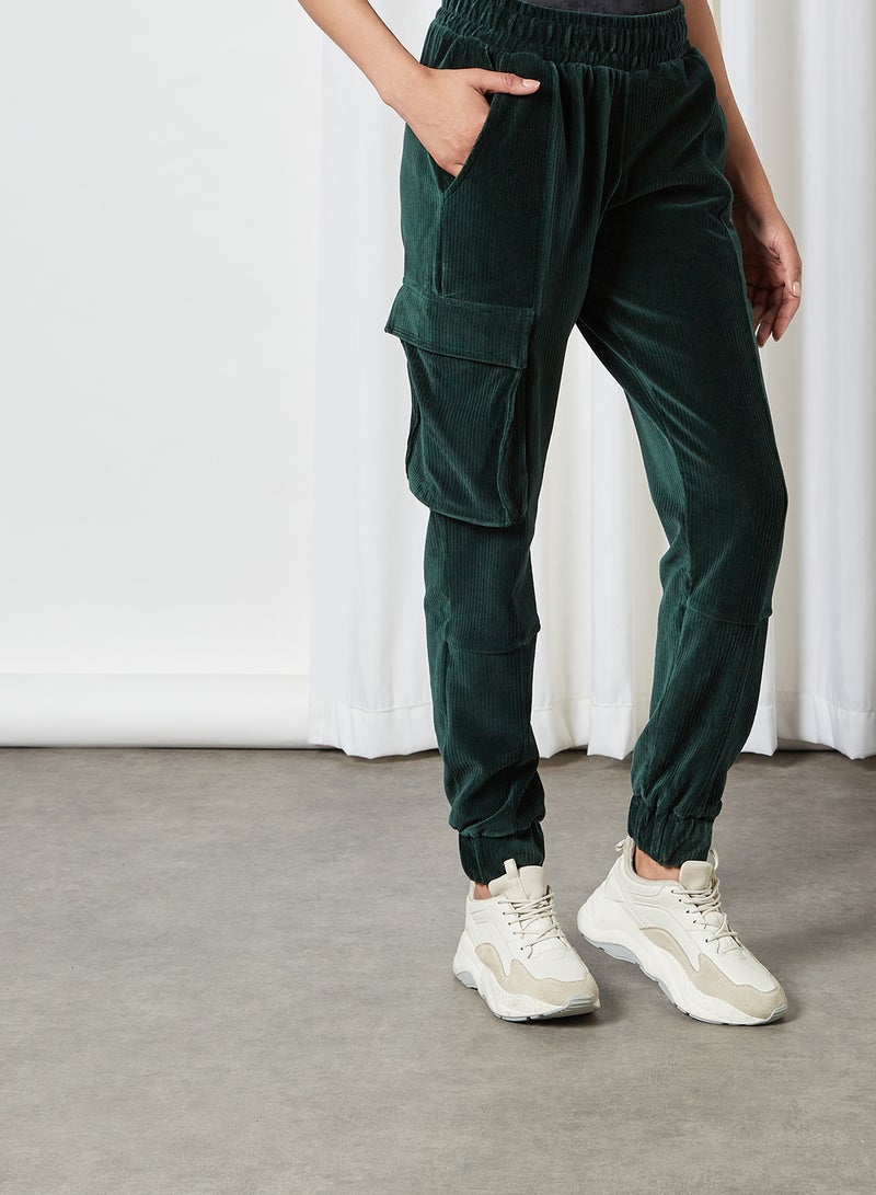 CRIMINAL DAMAGE - Shaggy Textured Oversize Pants Khaki - Image 1