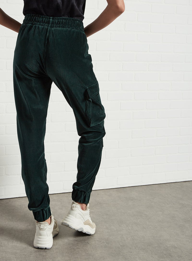 CRIMINAL DAMAGE - Shaggy Textured Oversize Pants Khaki - Image 1