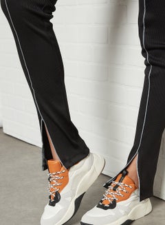 CRIMINAL DAMAGE Front Stripe Pattern Leggings Black  - Image 4