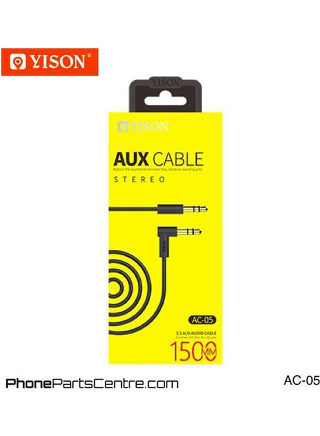 Yison Aux Cable Black 