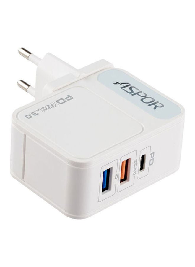 Aspor Quick Charge 3.0 White