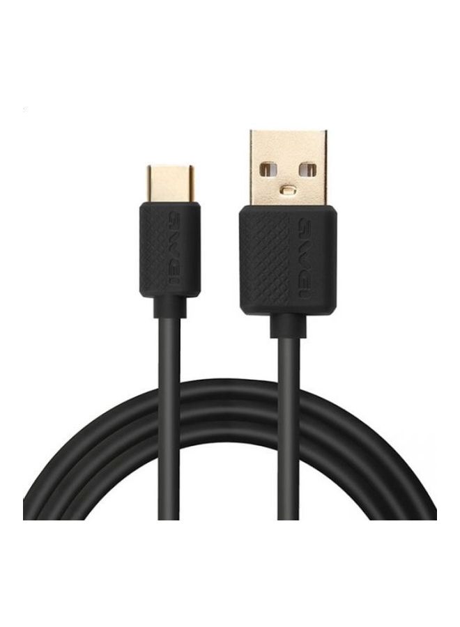 Awei USB Type-C Data Transfer Cable Black - Image 2