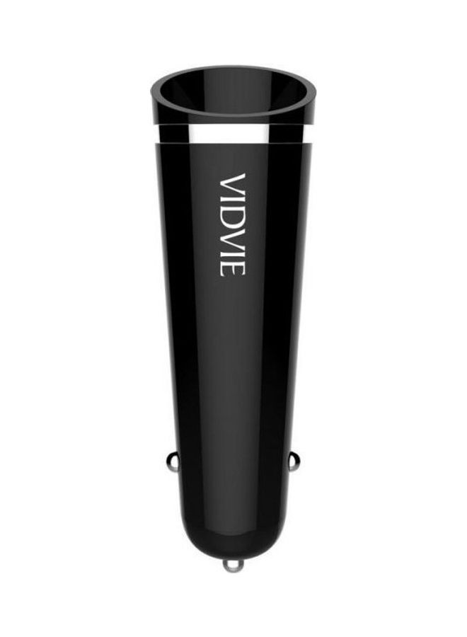 فيدفي Fast Car Charger Fashion Style With Iphone Cable 2.4A Black - Image 2