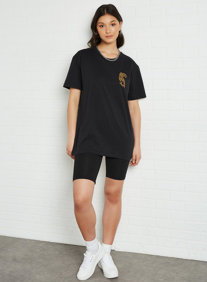 Sivvi x GenM Graphic Printed T-Shirt Black  - Image 1