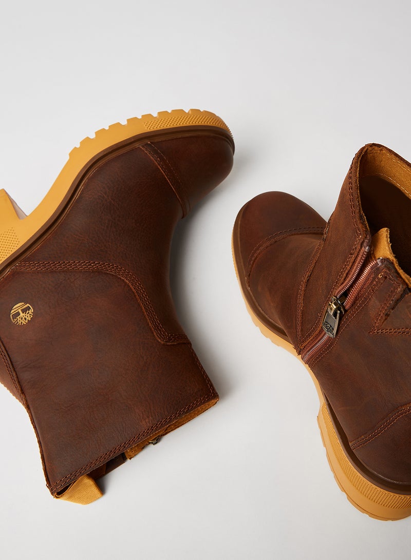 Timberland - Silver Blossom Side Zip Boots BUCKTHORN BROWN - Image 1