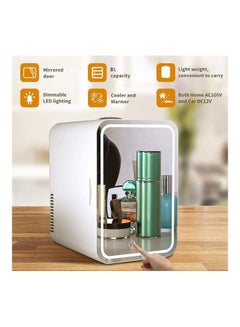 Generic Mini Makeup Beauty Fridge with Mirror 4 L Fridge3245 White  - Image 2