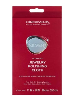 CONNOISSEURS Polishing Cloth Jewelry Cleaner Multicolour 11x14inch  - Image 1