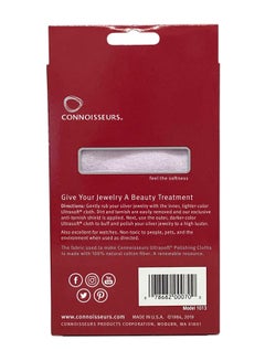 CONNOISSEURS Polishing Cloth Jewelry Cleaner Multicolour 11x14inch  - Image 2