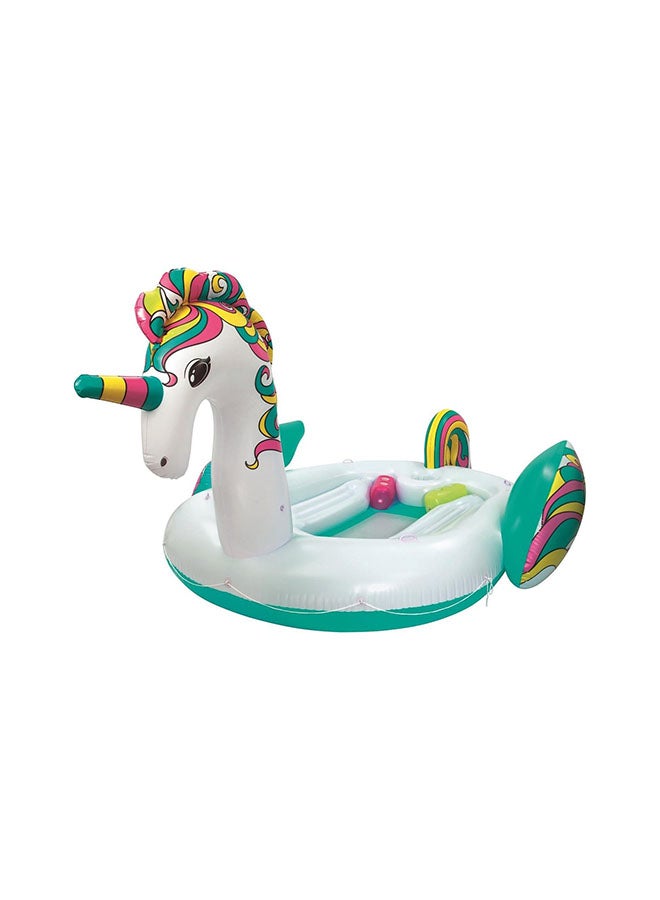 بست واي عوامة يونيكورن آيلاند ضخمة للاسترخاء في حوض السباحة 5.9x4.04متر - Image 1