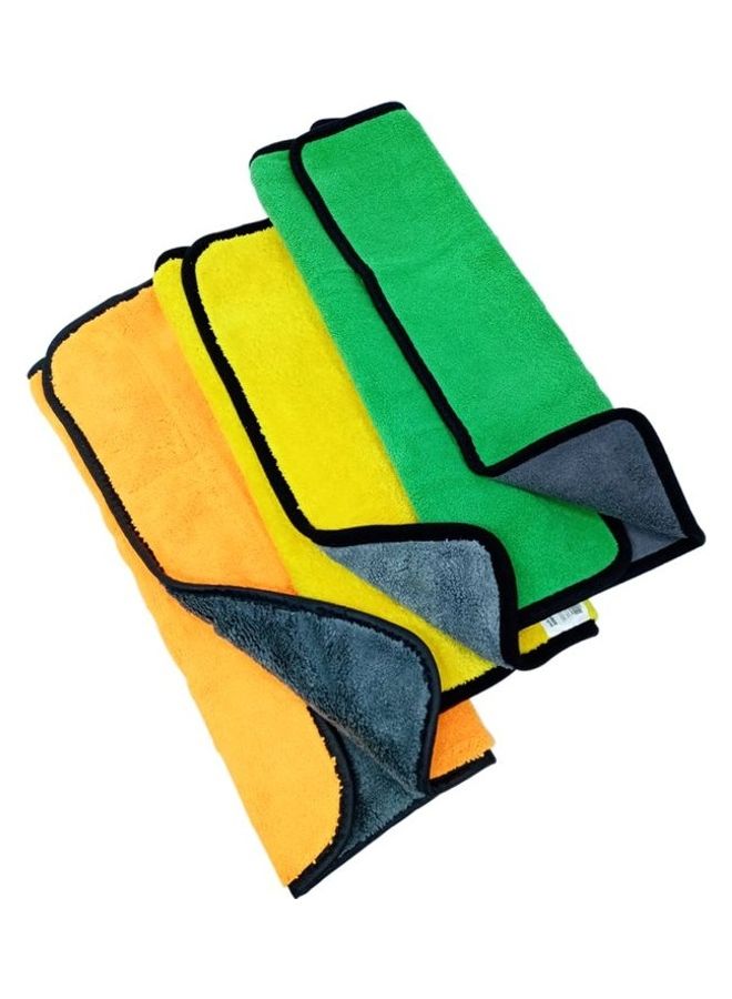 3-Piece High Quality Two Sided Micro Fiber Cleaning Cloth for Car - Image 2