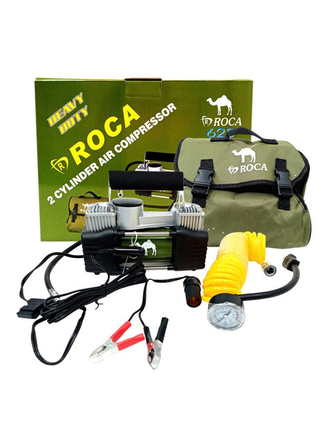 Roca Dual Cylinder Air Compressor Pump with Tool Kit  - Image 1