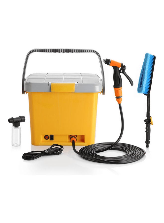 طقم مكنسة كهربائية صغيرة للسيارة مع منشفة - Image 2