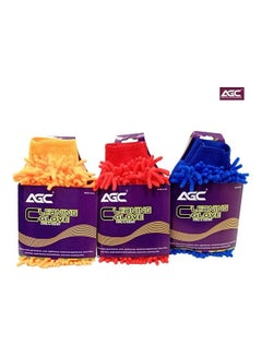 Agc 3-Piece Car Washing Microfiber Cleaning Gloves  - Image 1